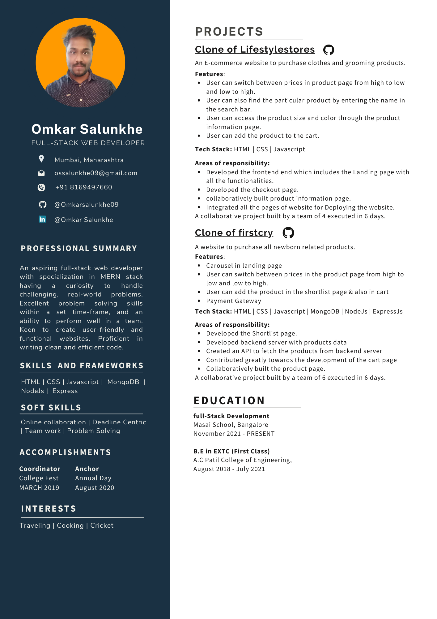 resume